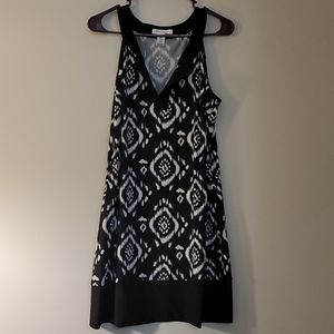 White House Black Market black patterned dress